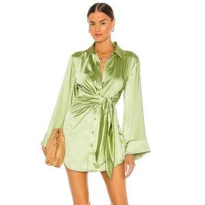 Song of Style Marta Dress in Pistachio Green Small